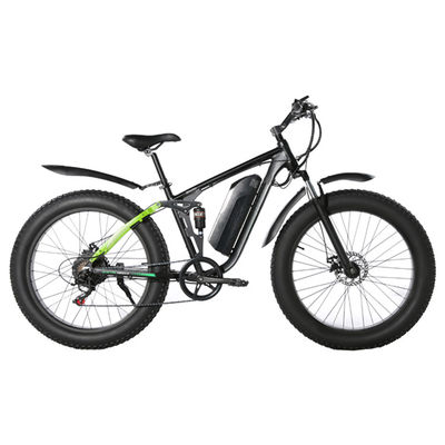 20MPH 팻 타이어 전기 산악 자전거 7Speed ​​기어드 디스크 브레이크