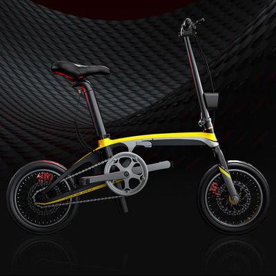 밀봉된 축선을 가진 탄소 섬유 가장 가벼운 접히는 전기 자전거 250W