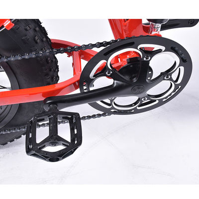 다목적을 위한 뚱뚱한 타이어 전기 자전거 15MPH 최고 속도를 접히는 0.5KW
