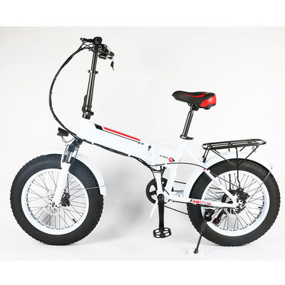 20 인치 전기 자전거, 25km/H 뚱뚱한 타이어 접히는 자전거를 접히는 30KG 순 와이트
