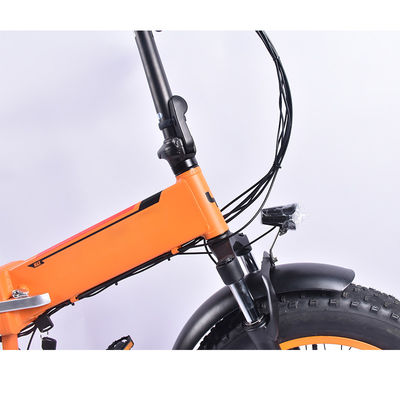 500w 뚱뚱한 타이어 KMC 사슬 34KG 총중량을 가진 전기 접히는 자전거