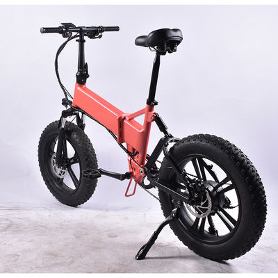 330LBS 지원 10Ah 리튬 전지로 접히는 뚱뚱한 타이어 전기 자전거