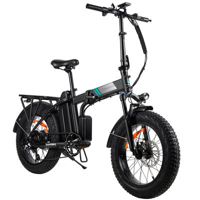 0.5KW 뚱뚱한 타이어 전기 접히는 자전거, 뚱뚱한 타이어 Ebike를 접히는 180kg 안전한 짐