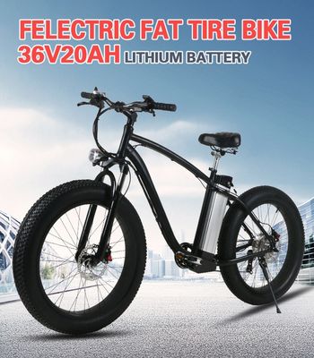 전기 자전거 성인을 위한 26 인치 산 바닷가 Ebike 뚱뚱한 타이어 전기 자전거
